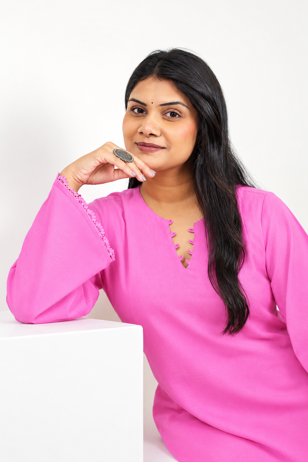 Gulabo Pink Bicycle Print Farshi Salwar Co-ord Set