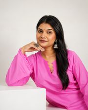 Gulabo Pink Bicycle Print Farshi Salwar Co-ord Set